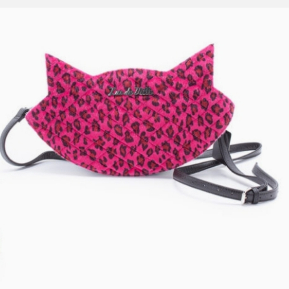 Lux de Ville Cat Sash Pink Leopard bag